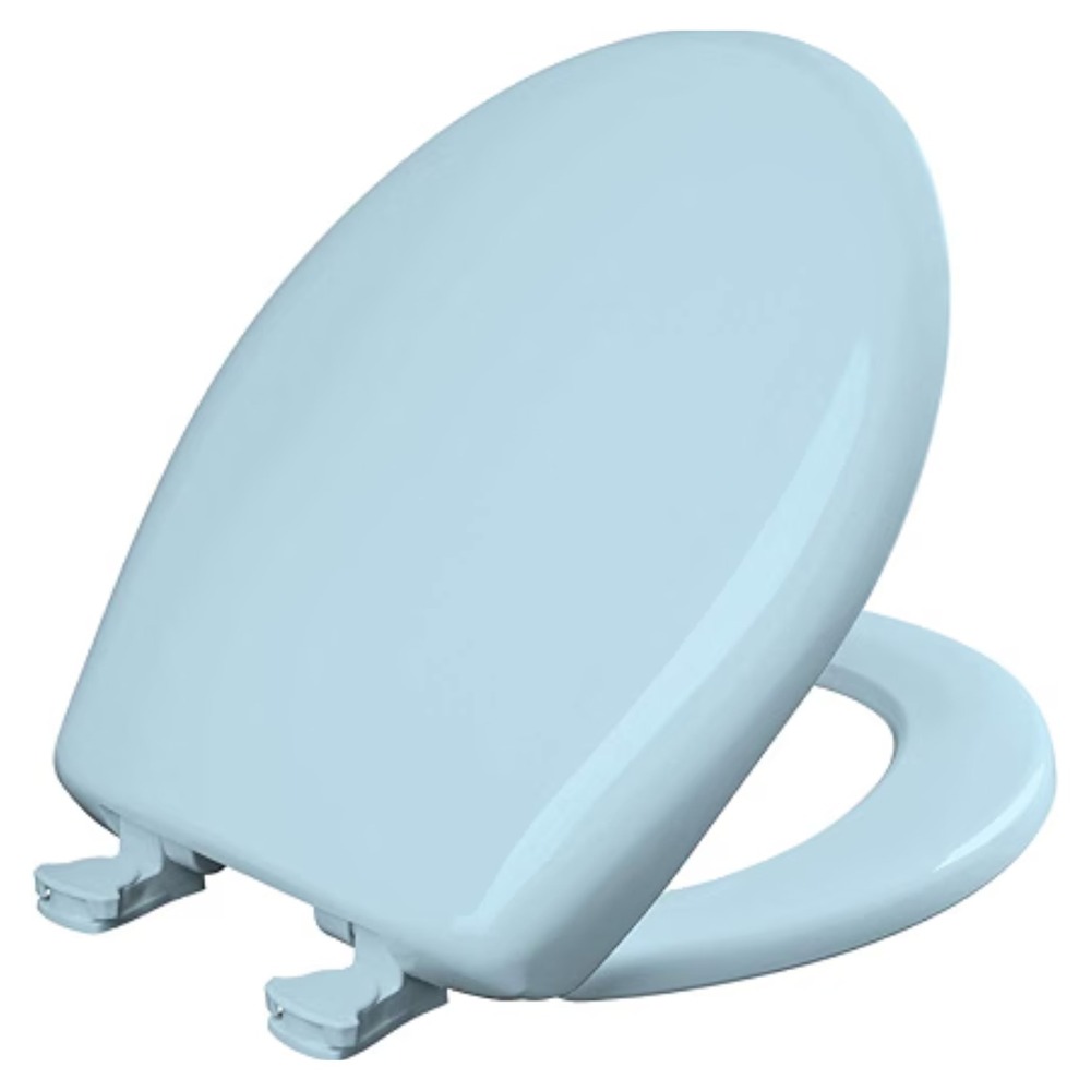 Bemis 200SLOWT 464 Round Toilet Seat Dresden Blue Slow Close Plastic USA Made